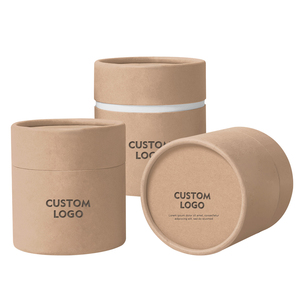Scatola Rotonda in Cartone Ecologico Personalizzata, Colore CMYK Partone Rosa Grigio per Abbigliamento - Product Image 3