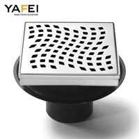Siphon de sol carré pour douche, terrasse, balcon, cuisine, salle de bain, vente directe usine, certifié CE
