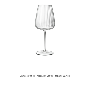 แก้วไวน์ขาว Speakeasie Swing 55 ซล. สูง 22.7 ซม. เส้นผ่านศูนย์กลาง 9.3 ซม. ยี่ห้อ Luigi Bormioli - Product Image 3