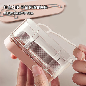 Dopamine Portable Dental Floss Box Automatic Pop Out Mini <b>Toothpick</b> Floss Storage Household Daily Necessities - Product Image 4