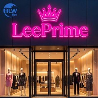 Lettres LED personnalisées en acrylique rétroéclairé et acier inoxydable, logo, enseigne, étanche IP65, télécommande pour les entreprises de publicité, studio