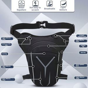 Bolsa de Cintura Deportiva Resistente con Tira Reflectante para Motocicleta, con Logotipo Personalizado, para Uso Nocturno - Product Image 4