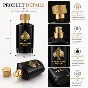 Perfume en Spray para Hombre Game of Spades Wildcard, Aroma Duradero a Vainilla, Manzana, Tonka, Madera de Oud y Bergamota - Product Image 3