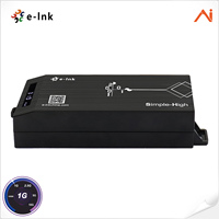 Injektor PoE+ 30W dengan Layar LED, Input AC 85-265V, Daya Siaga Rendah 0.5W, Pemasangan di Dinding untuk Digital Signage