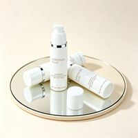 Vente en gros de flacons cylindriques sous vide en PP de 15 ml, 30 ml, 50 ml, flacons à pompe pour lotion, sérum, crème pour les yeux, fond de teint, correcteur, emballage cosmétique