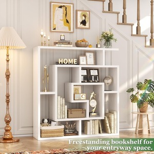 Étagère murale multifonctionnelle flottante autoportante à 6 niveaux pour livres, bibliothèque pour <span class=keywords><strong>chambre</strong></span>, salon, bureau à domicile - Product Image 4