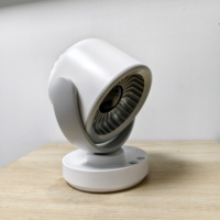 Ventilateur de bureau rechargeable 3600 mAh avec affichage LED intelligent, fonction de minuterie rotative, filtration d'air et oscillation