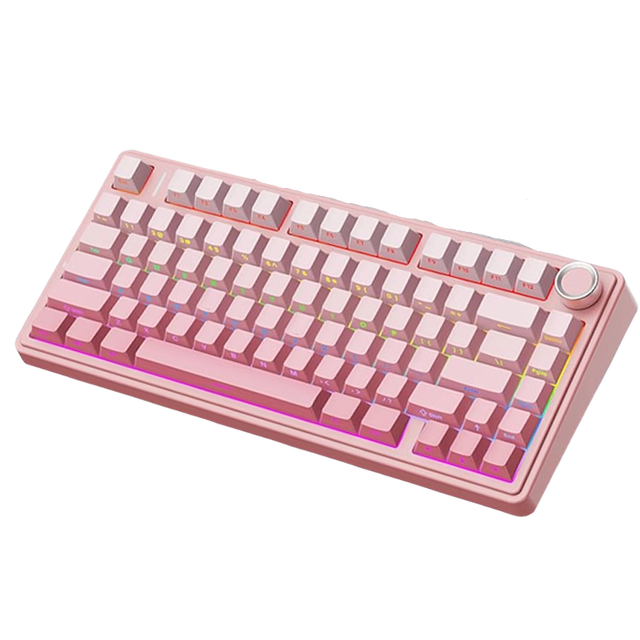 AULA F75 Ergonomic Layout Gasket-mounted Hot-Swappable Tri-Mode Wireless Mechanical Keyboard TFT Screen RGB Backlight 4000mAh