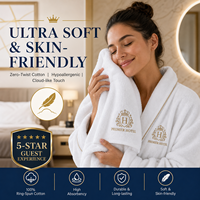 Ensemble de serviettes en coton blanc pour hôtel, spa, salon, restaurant, salle de bain, mains, visage, cuisine, absorbant, doux, vente en gros