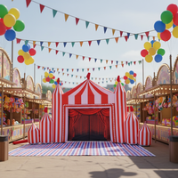 Arche de cirque gonflable, entrée de carnaval, jouets gonflables, fond de cirque gonflable pour décorations de fête