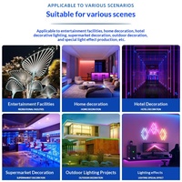 Bande LED RVB adressable DMX512 2835 programmable, pleine couleur, effet de poursuite, flexible, 24V basse tension pour événements extérieurs