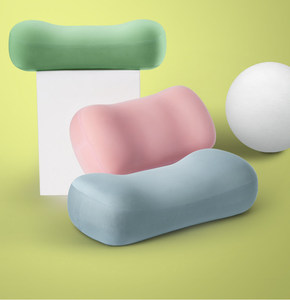 Ultimate Memory <b>Foam</b> Nap Pillow <b>for</b> Office Lunch Break-Multi-Functional Cooling Milk Cotton Belly <b>Shape</b> Support - Product Image 5