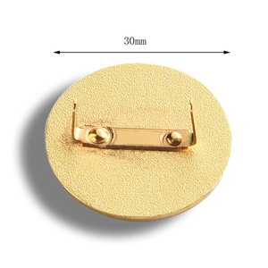 Placa de Identificación Redonda de Metal Dorado con Logotipo Personalizado, Portátil, para Oficina - Product Image 4