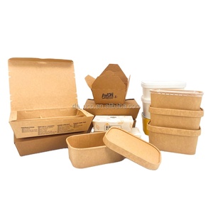 Hamburger Snack Fast Food scatola di carta Sandwich personalizzato scatola di imballaggio carta Kraft Logo personalizzato <span class=keywords><strong>da</strong></span> <span class=keywords><strong>asporto</strong></span> torta usa e getta - Product Image 1