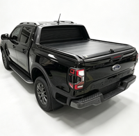 Couverture de benne rétractable robuste en alliage d'aluminium, étanche, antivol, installation sans perçage, compatible avec Sierra GMC Toyota