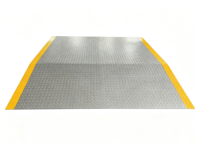 Rampe de chargement robuste en acier pour conteneurs, passerelle de transition entre quai et camion, planche de chargement pour chariot élévateur avec chaîne de sécurité pour entrepôt