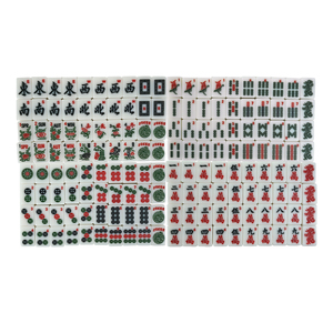 Ensemble de mahjong américain en mélamine personnalisé en usine sans accessoires mini mahjongs portables <span class=keywords><strong>jeu</strong></span> de tuiles - Product Image 4