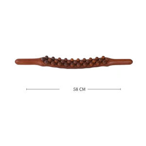 Holzstab-Massagegerät mit 25 Massageperlen - Tiefengewebe-Therapie für Körperformung, Faszien-Entspannung & Tägliche Pflege - Product Image 2