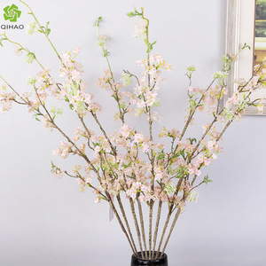 Ramas de Flores de Cerezo Artificiales Qihao, Color Rosa, Alta Simulación, Decoración para el Hogar, Flores para Sala de Estar, Decoración con Ramas Secas - Product Image 1