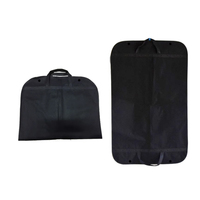 Sacs de rangement personnalisés non tissés respectueux de l'environnement pour vêtements habillés, housse de voyage anti-poussière pour costume avec fermeture éclair/