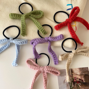 Lazo para el pelo de hilo, cinta versátil para el pelo, accesorio para el pelo de doble cola de caballo, tocado femenino - Product Image 4