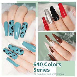 Kit de vernis à ongles semi-permanent UV/LED R S Nail 640 couleurs 15g, trois étapes, sans odeur, séchage rapide, tenue 3-4 semaines, beauté durable - Product Image 5