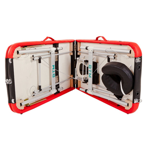 Gran oferta, Camillas De Masajes De 3 secciones, mesa De masaje portátil De aluminio plegable para salón De belleza, Spa, cama De masaje para Hotel - Product Image 6