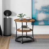 Table basse moderne en MDF multicouche avec rangement, hauteur réglable, design convertible, structure en fer durable, facile à nettoyer, mobilier de maison