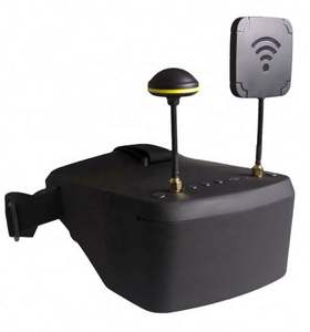 LS-800D แว่นตา5นิ้ว5.8ก. 40CH DVR, แว่นตา FPV เสาอากาศคู่2000mAh แบตเตอรี่ในตัวสำหรับโดรนแข่งขัน RC - Product Image 1