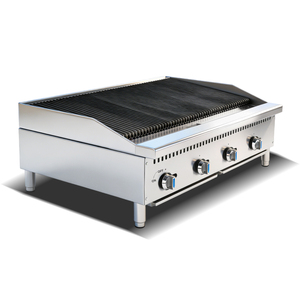 48" Countertop Natural <b>Gas</b> (NG) / Propane Charbroiler, Chargrill, Durable Cast Iron Grates, Restaurant <b>BBQ</b> <b>Grill</b>, 4 burners - Product Image 4