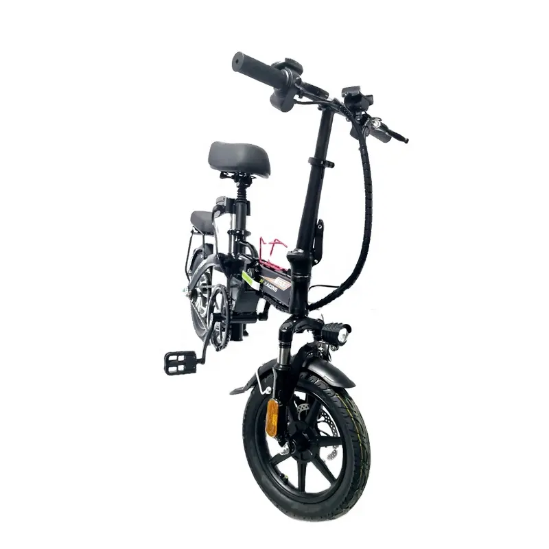 Ligero amplia de helicóptero retro mini scooter Eléctrico plegable bicicleta de motor