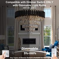 Lustre Grand Luxe de Plafond pour Hôtels Modernes Nordiques, Escaliers de Mariage, Décor Doré, Cristaux de Salon, Pendentifs Lumineux