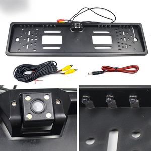 Car License Plate Frame,Euro License Plate Frame with HD <b>Night</b> <b>Vision</b> <b>Camera</b> and 16 LED Lights - Product Image 1