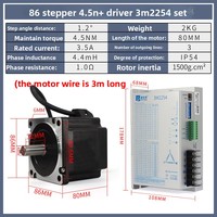 Kit de Motor Paso a Paso Híbrido Trifásico 110BYG350D de Alto Torque 12N/16N/20N/25N con Controlador 3ND2283 220V, Marca OEM, 2 Años de Garantía