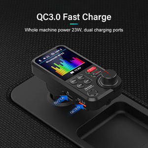 Ot-transmisor portátil de luces de colores para coche, 3.1A cargador USB, reproductor MP3 multifunción para coche con USB tipo C - Product Image 2