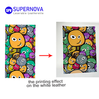 Impression par sublimation blanche 1.5mm Laserable-Feuilles de similicuir synthétique camouflage laser pour gravure laser