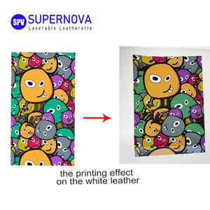 Impression par sublimation blanche 1.5mm Laserable-Feuilles de similicuir synthétique camouflage laser pour gravure laser - Product Image 6