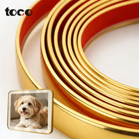 Bande de bordure autocollante en PVC en forme de U, colorée, blanche, dorée, argentée, pour le bord des meubles, bande de scellement de 10 mm, 18 mm pour cadre photo en MDF