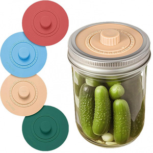 Capuchon de fermentation en silicone pour bocaux Mason, 86 mm, large ouverture, anti-fuite, pour bocaux à kimchi et cornichons - Product Image 5