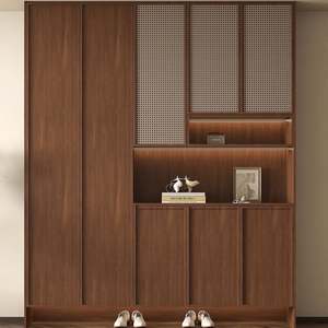 French Style Modern Wooden Panel Home Bedroom Furniture Wine Tableware <b>Storage</b> <b>Wardrobe</b> Cabinet Removable Shelves Living Room - Product Image 4