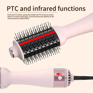 Sèche-cheveux ionique en une étape Ulelay <span class=keywords><strong>Brosse</strong></span> <span class=keywords><strong>soufflante</strong></span> rotative Volumizer Hot Air Curler Straightener Infrared Hotel Use - Product Image 6