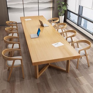 Ahşap yemek masası seti katı ahşap yemek masası lale meşe klasik yüksek dereceli rahat katı ev mobilya Modern çağdaş - Product Image 2