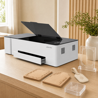 Graveur et découpeur laser CO2 portable 60W 500x300mm de bureau encastré avec caméra 4K et mise au point automatique pour machine de gravure de signalétique hôtelière
