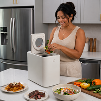 Recycleur de déchets alimentaires de haute puissance 2,5 L, silencieux 35 dB, avec certification CE CB RoHS, pour maison moderne