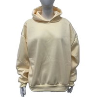 FLN Sweat à capuche boxy personnalisé 350g avec impression en relief pour homme, style pull en molleton bouclette avec col à capuche, sweat à capuche fin pour l'automne