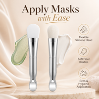 Applicateur de masque en silicone à poils synthétiques doux réutilisable, outils de beauté pour fond de teint liquide, pinceau de maquillage OEM