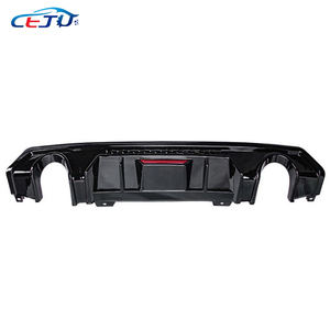 Bóng mờ đen ABS Carbon Nhìn xe phía sau Bumper Lip khuếch tán với phanh ánh sáng cho Honda Civic 10th Gen Sedan fc6 2016-2021 - Product Image 4