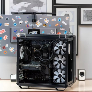 Venta caliente <span class=keywords><strong>Caja</strong></span> de la computadora TUF GAMING GT502 Ventana Negro <span class=keywords><strong>Caja</strong></span> DE LA PC del juego de escritorio - Product Image 2