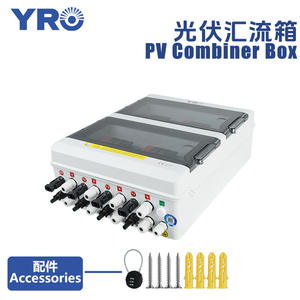 Boîtier de combinaison photovoltaïque extérieur étanche YRO 4 entrées 4 sorties 600V avec protection contre les surtensions et montage mural - Product Image 3