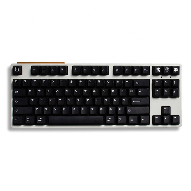 GMK Black/Blue KATAKANA PBT Keycap Cherry Profile for Cherry MX Switch Mechanical Keyboard DYE-SUB 61/64/87/96/104 Layout